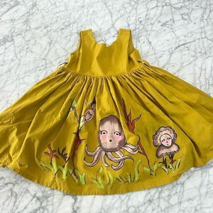 Binx Kids Hand painted mermaid octopus dress Sz 7
